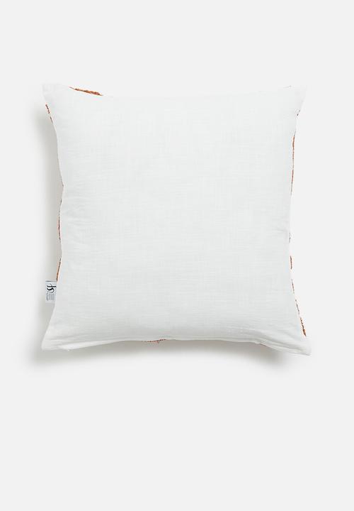 Sixth Floor - Maze cushion cover- rust