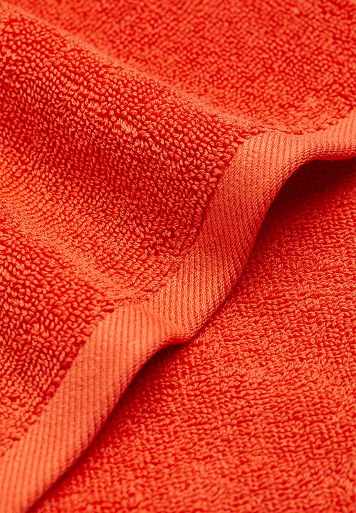H&M - 3-pack cotton terry flannels - orange