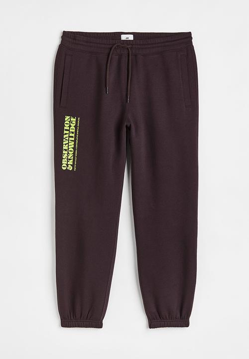 H&M - Relaxed fit sweatpants - dark brown