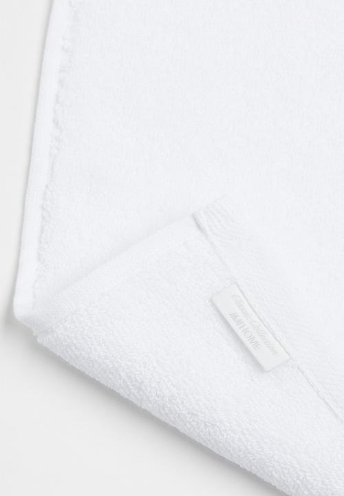 H&M - 3-pack cotton terry flannels - white