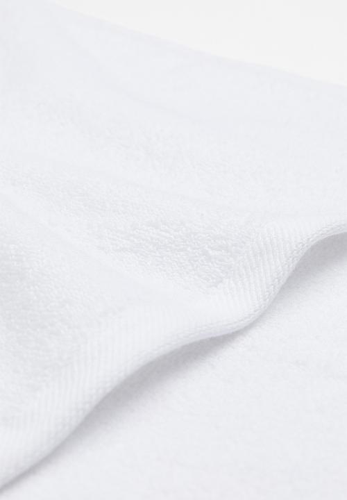 H&M - 3-pack cotton terry flannels - white