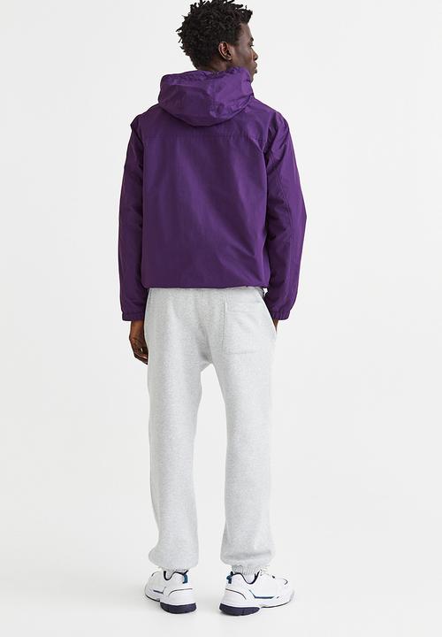 H&M - Relaxed fit sweatpants - light grey marl/low-key land