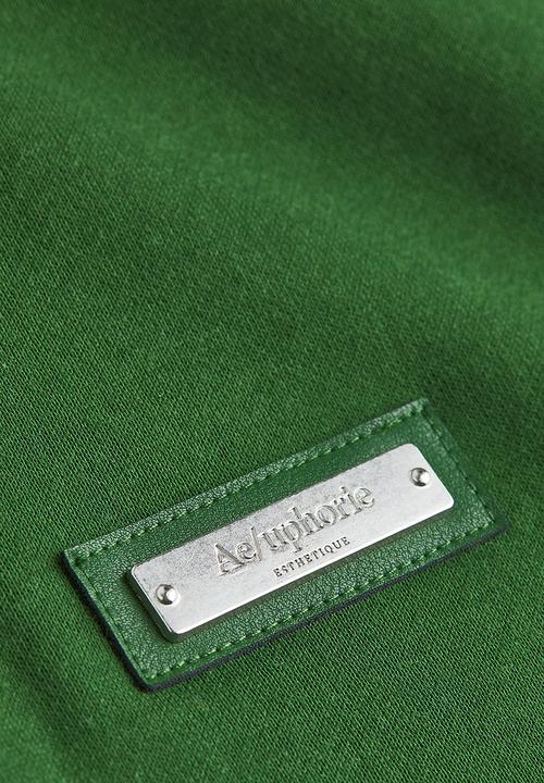 H&M - Relaxed fit appliquéd sweatshirt - green/aeuphorie