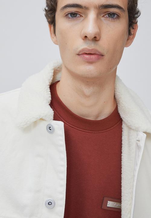 H&M - Relaxed fit appliquéd sweatshirt - red/aeuphorie