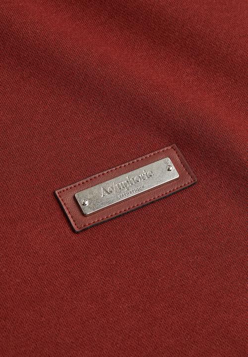 H&M - Relaxed fit appliquéd sweatshirt - red/aeuphorie