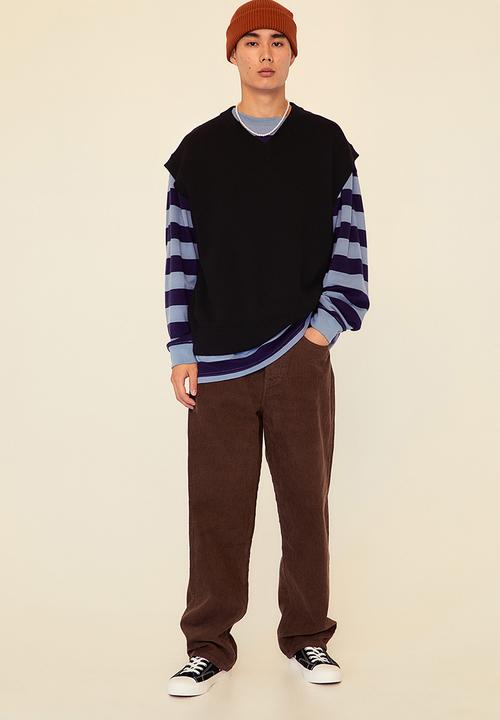 H&M - Loose fit corduroy trousers - brown