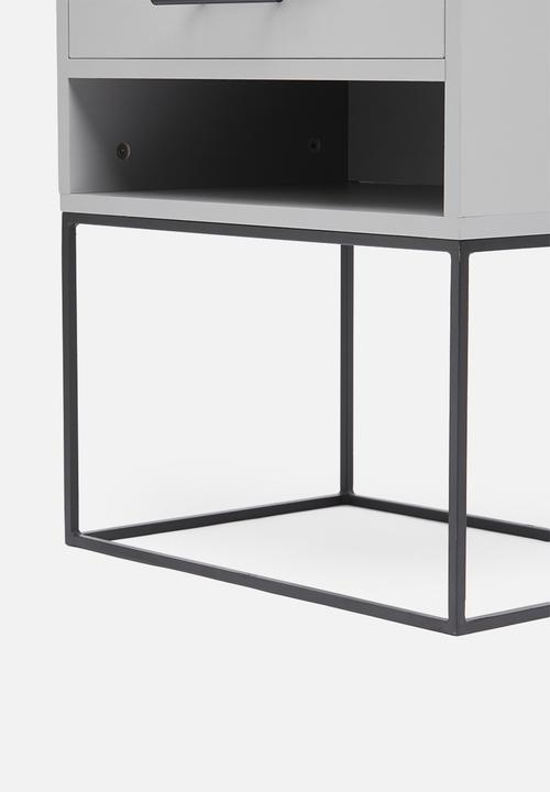 Blockhouse - Camden bedside table - dunblane grey
