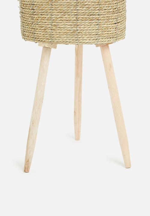 H&S - Nana woven pot set of 3 - natural