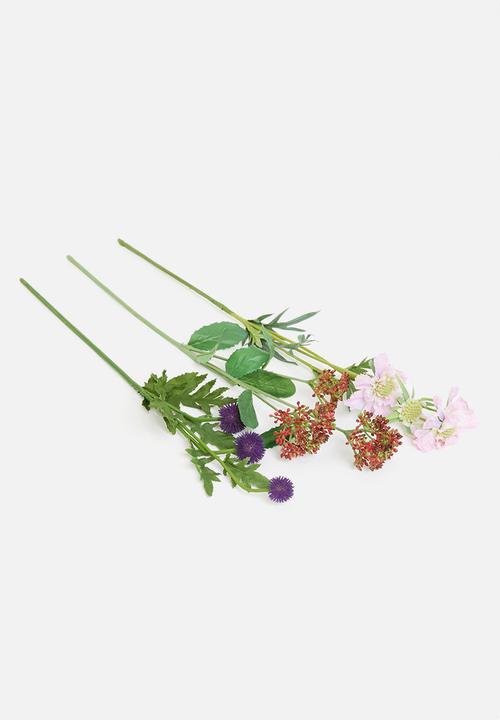 Silk By Design - Wild blooms artificial stem set - multi