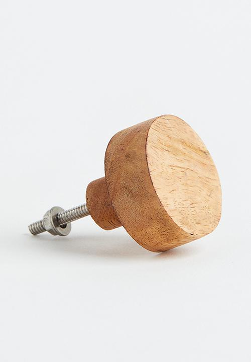 H&M - Mango wood knob - beige