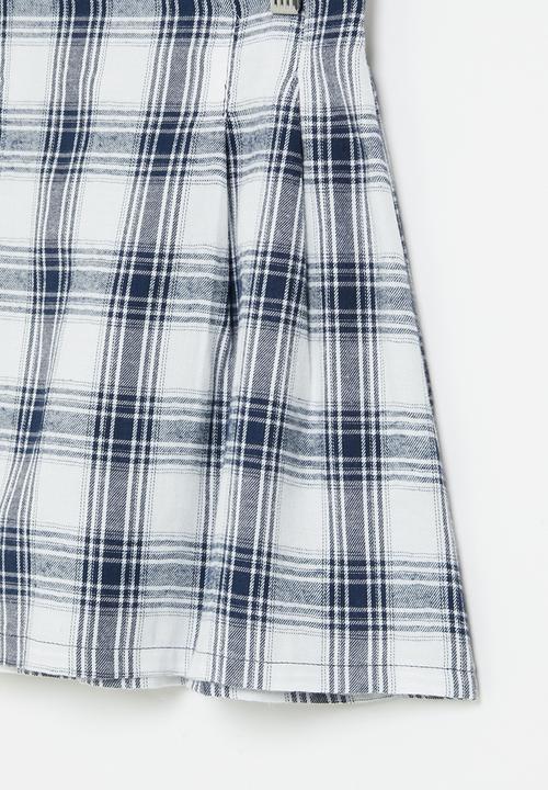 Superbalist - Check skirt - ivory/navy check