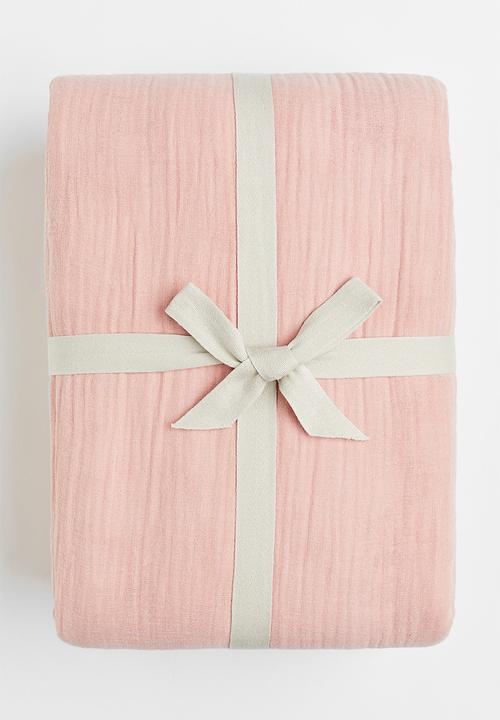 H&M - Muslin single duvet cover set - pink