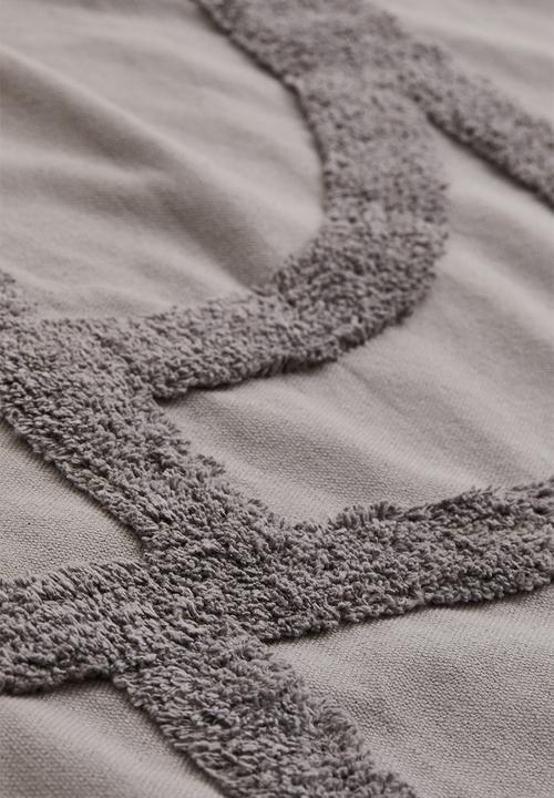 H&M - Tufted cotton bedspread - grey patterned