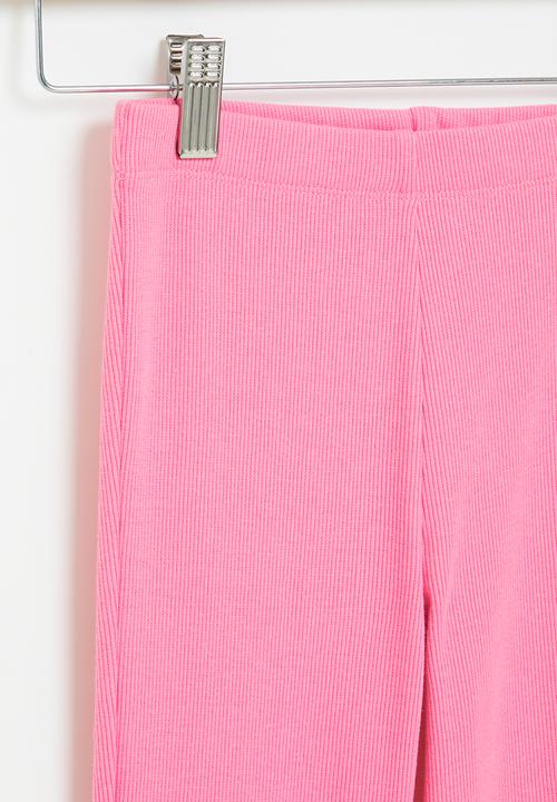 Superbalist - Flare rib legging - pink