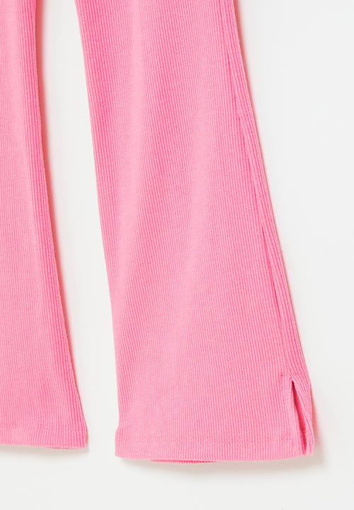 Superbalist - Flare rib legging - pink