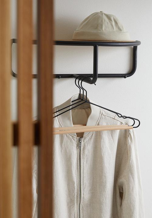 H&M - 3-pack clothes hangers - black