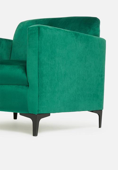 Blockhouse - Quin armchair - emerald green