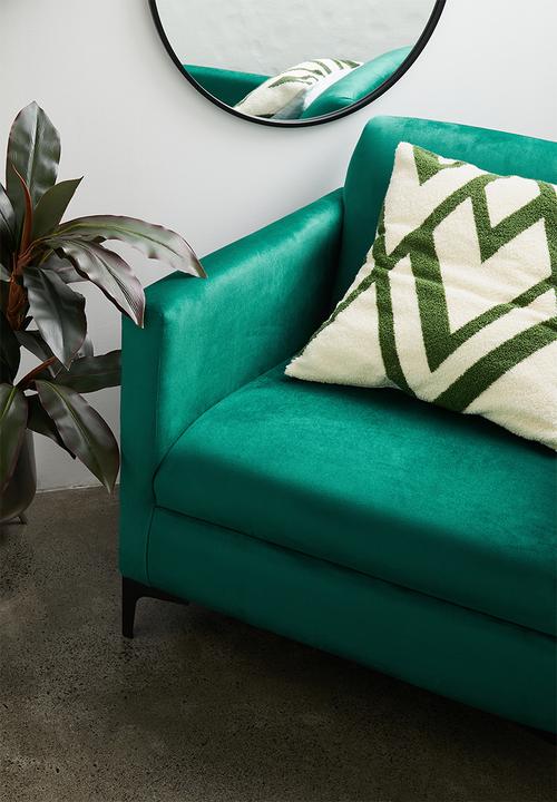 Sixth Floor - Mellow cushion cover- green