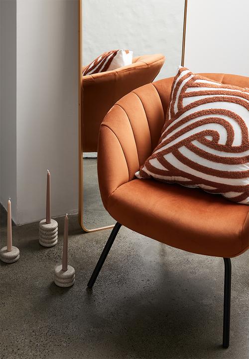 Sixth Floor - Maze cushion cover- rust