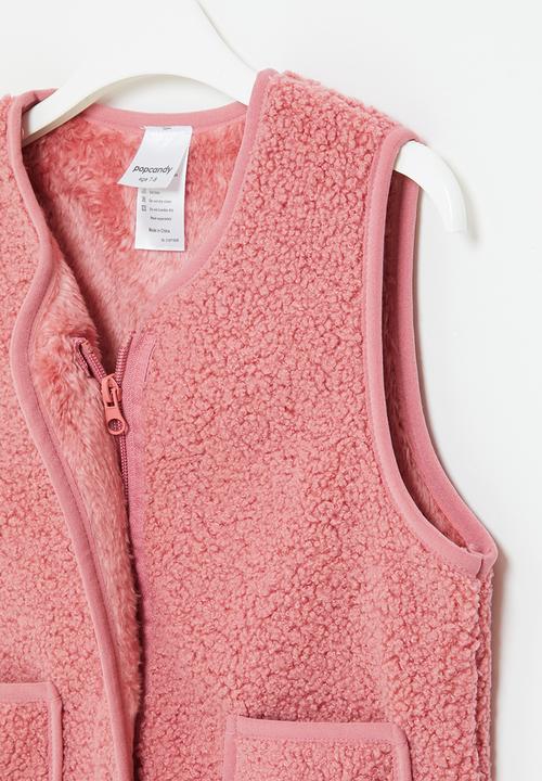 Pop Candy - Sherpa gilet - pink