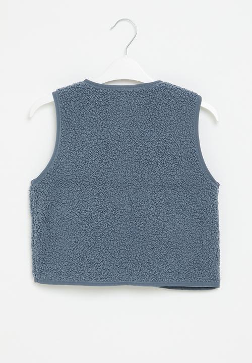 Pop Candy - Sherpa gilet - blue