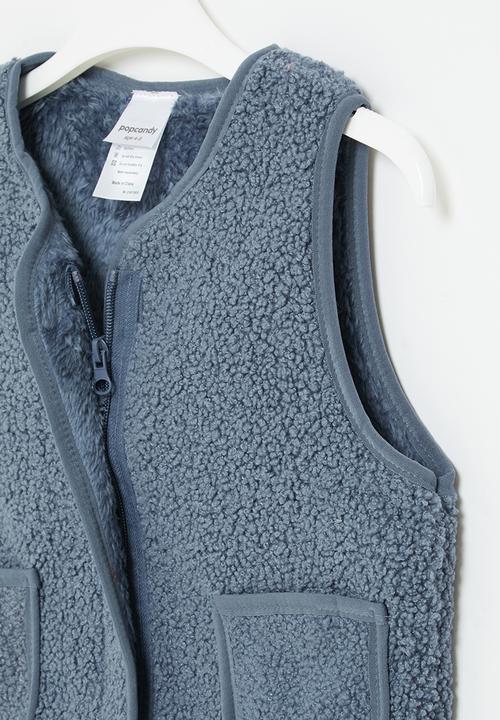 Pop Candy - Sherpa gilet - blue