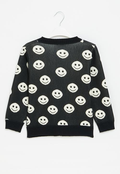 Pop Candy - Smiley cardigan - black