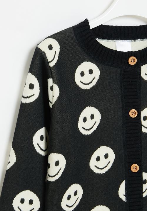 Pop Candy - Smiley cardigan - black