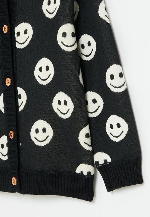 Pop Candy - Smiley cardigan - black
