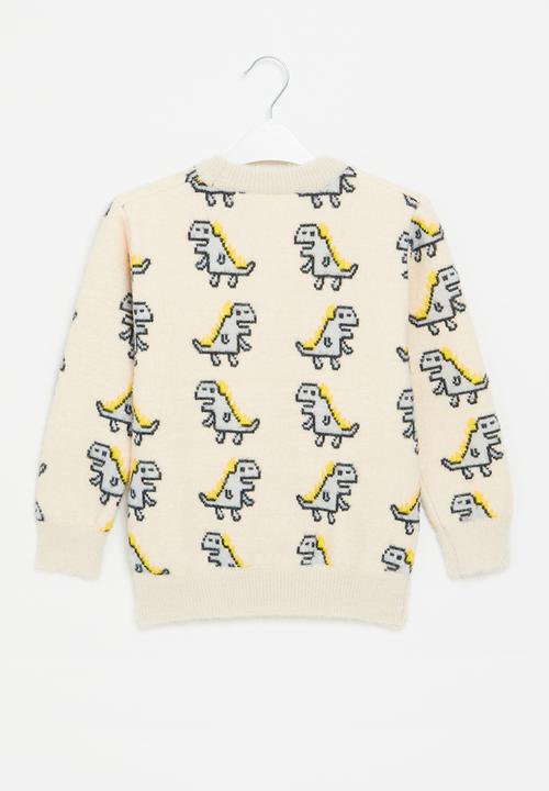 Pop Candy - Dino jersey - ecru