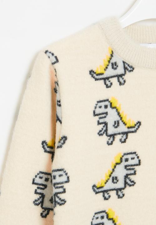 Pop Candy - Dino jersey - ecru
