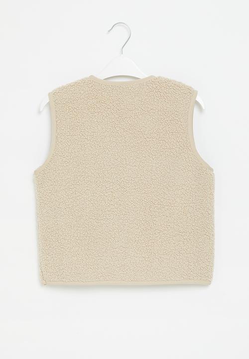 Pop Candy - Sherpa gilet - stone