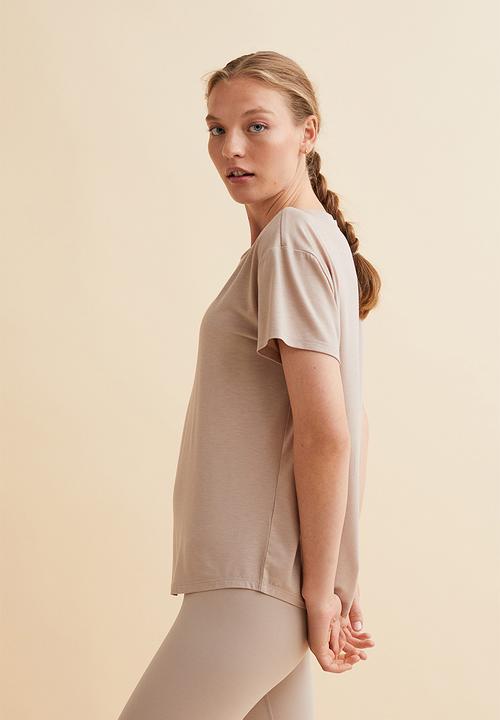 H&M - Sports top - light greige