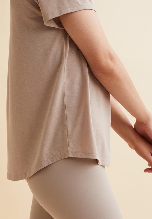 H&M - Sports top - light greige