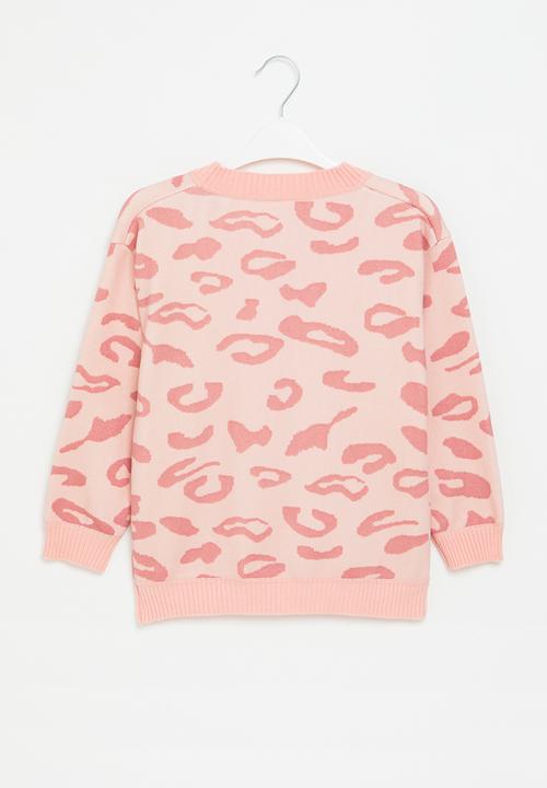 Pop Candy - Animal print cardigan - pink
