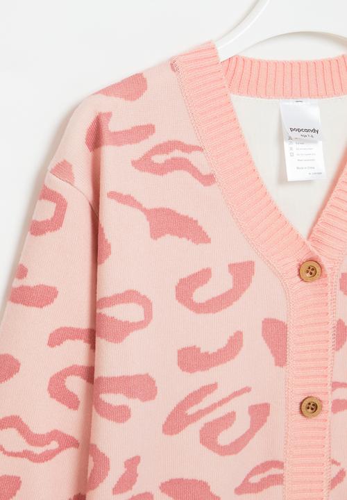 Pop Candy - Animal print cardigan - pink