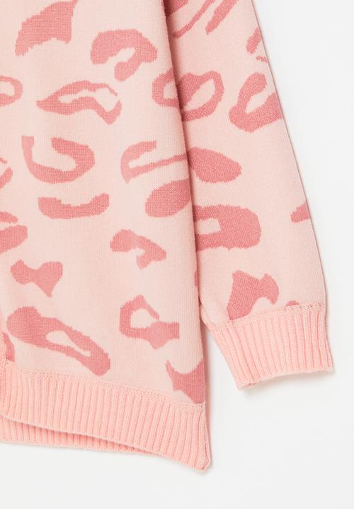 Pop Candy - Animal print cardigan - pink