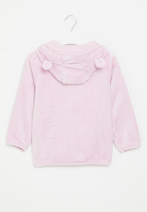 Pop Candy - Girls teddy hooded jacket - lilac