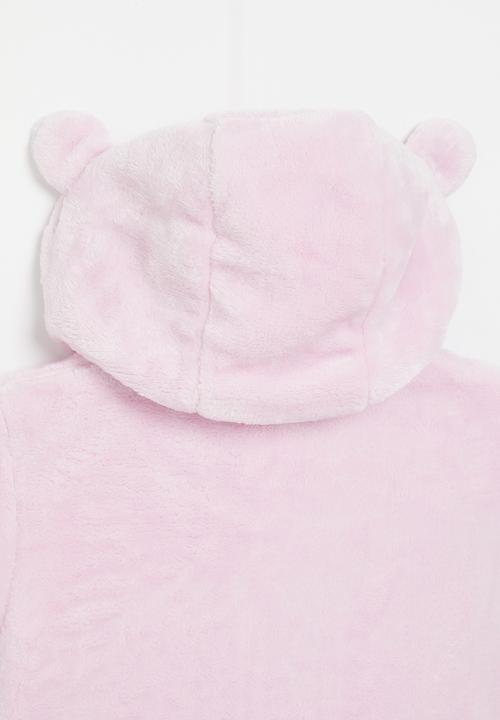 Pop Candy - Girls teddy hooded jacket - lilac