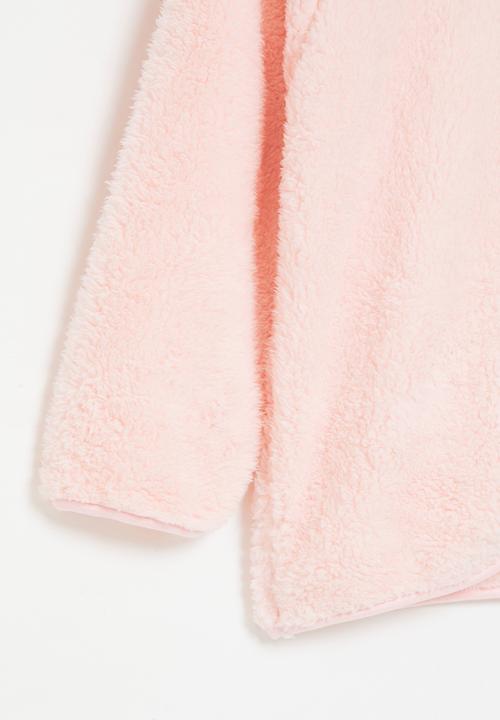 Pop Candy - Girls teddy hooded jacket - pink