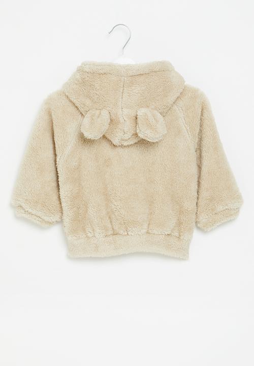 Pop Candy - Baby teddy jacket - off white