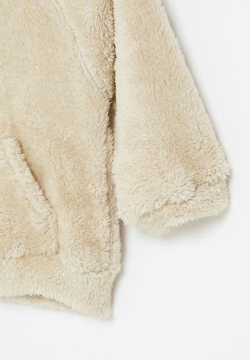 Pop Candy - Baby teddy jacket - off white
