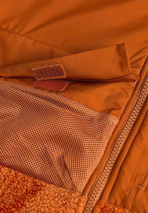 H&M - Teddy sports jacket - orange/marble-patterned