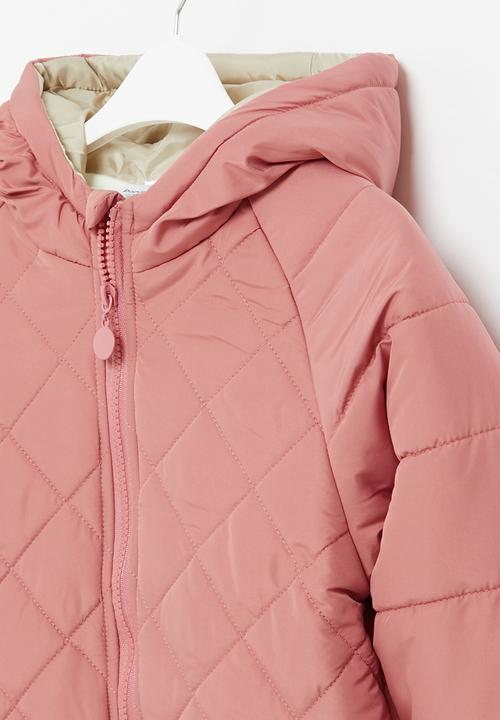 Pop Candy - Quilted puffer jacket with hood - pink