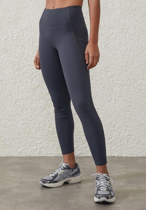 Cotton On - Rib pocket 7/8 tight - element blue
