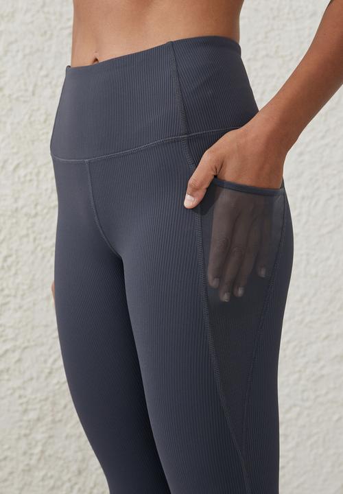 Cotton On - Rib pocket 7/8 tight - element blue