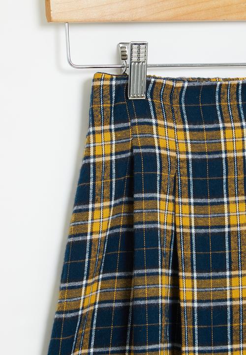 Superbalist - Check skirt - mustard check 