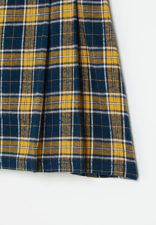 Superbalist - Check skirt - mustard check 