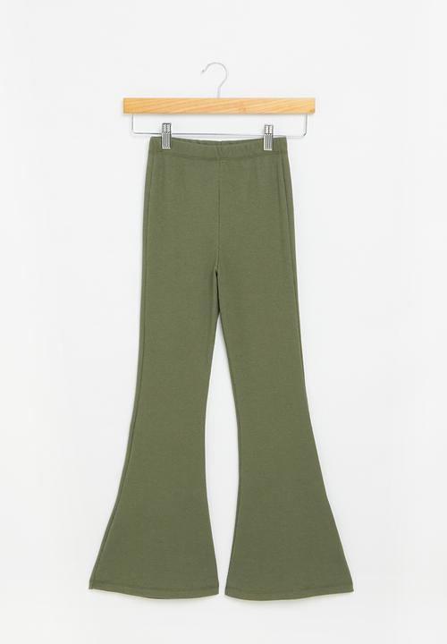 Superbalist - Flare rib leggings - sage