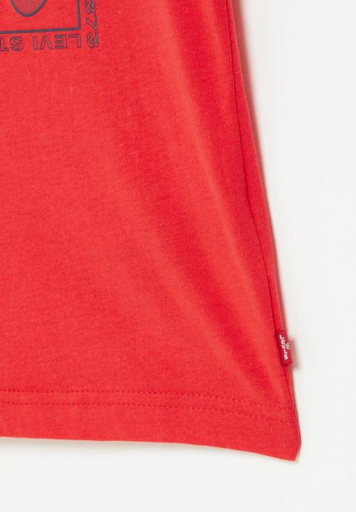Levi’s® - Lvb wavy logo tee shirt - tomato